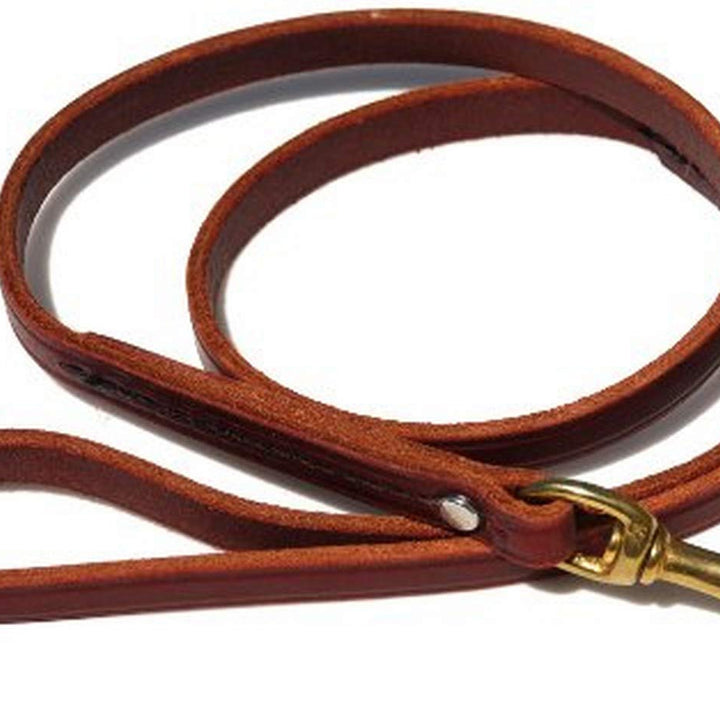 Signature k-9 Standard Leather Leash, 3-Feet x 1/2-Inch, Burgundy