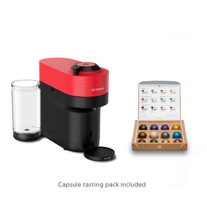 Nespresso Vertuo Pop+ Coffee and Espresso Maker by Breville with Milk Frother, Coconut White Machine + Frother