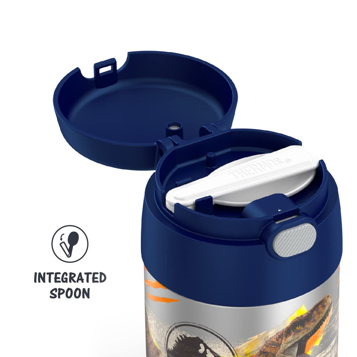 THERMOS Jurassic World: Dominion 10 Ounce Stainless Steel Vacuum Insulated Food Jar with Spoon JW: Dominion