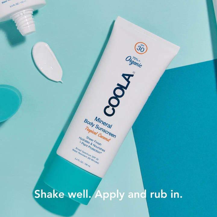 COOLA Organic Mineral Sunscreen Sunblock Body Lotion, Dermatologist Tested Skin Care for Daily Protection, Vegan and Gluten Free, 5 Fl Oz SPF 30