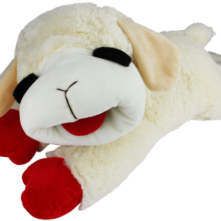 Multipet's Officially Licensed Lamb Chop Jumbo White Plush Dog Toy, 24-Inch 24" Jumbo