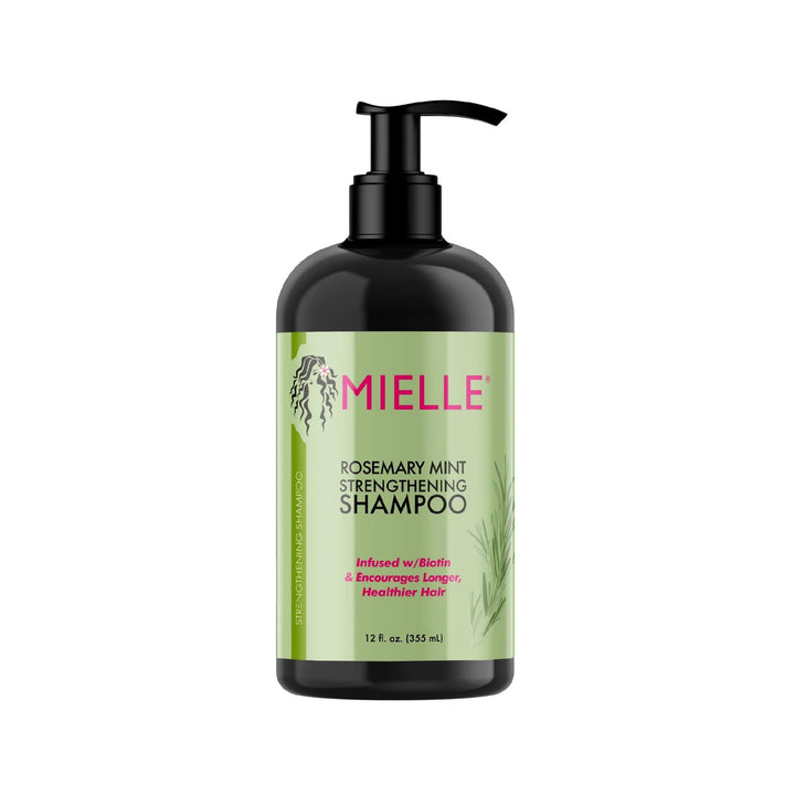 Mielle - Rosemary Mint - Biotin Infused - Encourages Growth Hair Products for Stronger and Healthier Hair - Shampoo & New Conditioner Styling Bundle Set 2 PCS