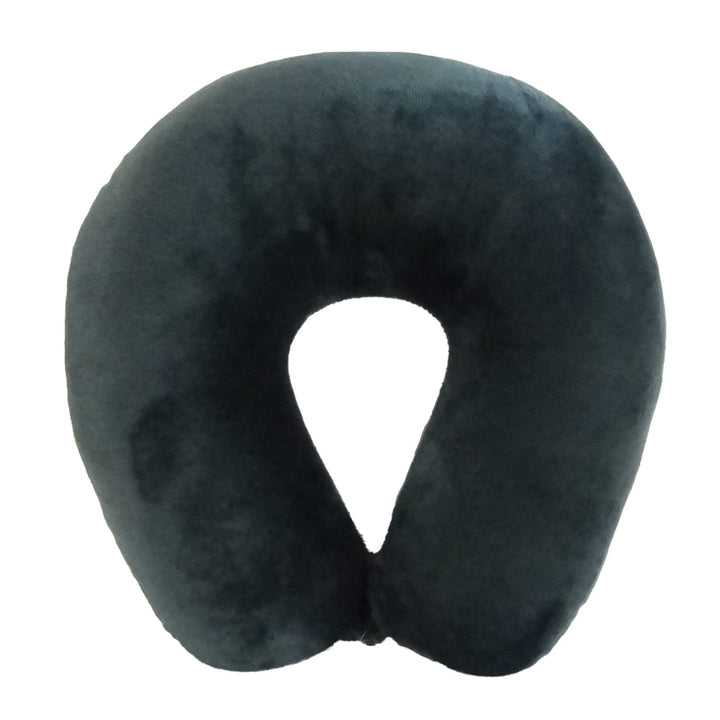 Cozy Soft Microfiber Neck Pillow, Adult, Charcoal