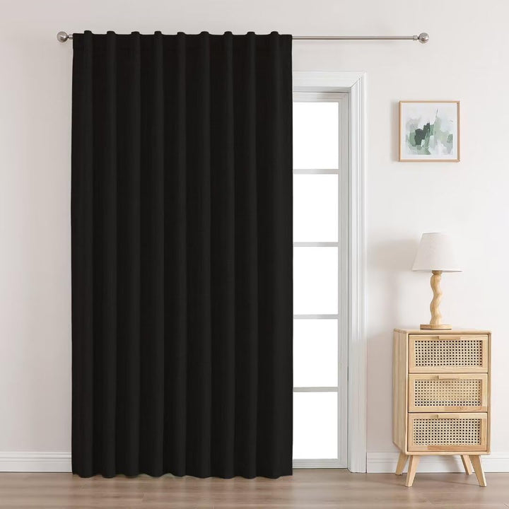 Joydeco 100% Black Out Curtains 63 inch Long 2 Panels Burg Natural Blackout Linen Drapes for Bedroom Living Room Darkening Curtain Thermal Insulated Back tab Rod Pocket(37x63 inch,Sage Green) Sage Green 37"W x 63"L (Pack of 2)