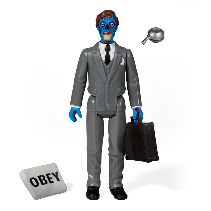 Super7 They Live Male Ghoul - 3.75" They Live Action Figure with Accessories Classic Horror Collectibles and Retro Toys Male (Blue)