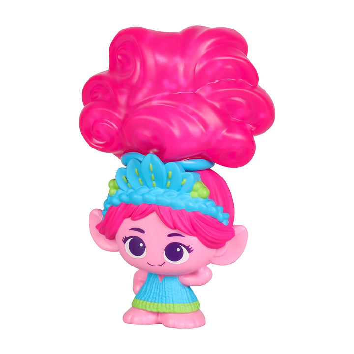 DREAMWORKS TROLLS Band Together Squishy, Stretchy Glitter-Filled Hair Doll - Stretchy Hair Poppy