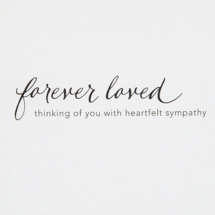 Hallmark Signature Sympathy Card (Forever Remembered) White