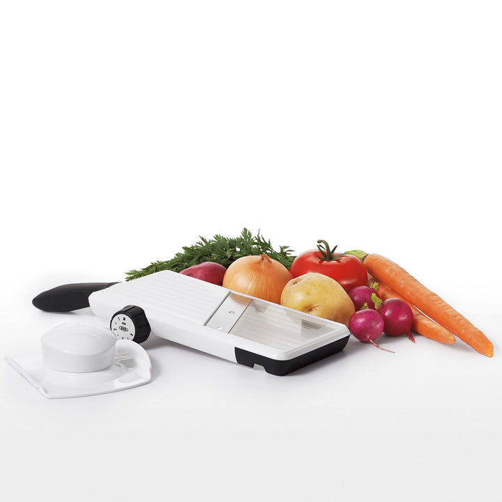 OXO Good Grips Large Adjustable Handheld Mandoline Slicer,White