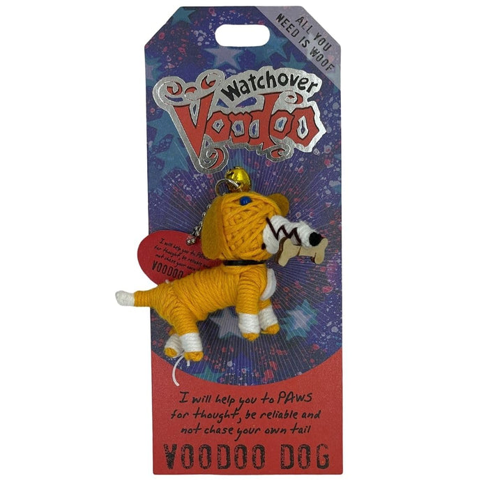 Watchover Voodoo 3-Inch Voodoo Dog Keychain - Handcrafted Gift to Bring Good Luck and Positivity Everywhere You Go 5 inches Multi Colored