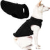 Gooby Fleece Vest Dog Sweater - Black, Large - Warm Pullover Fleece Dog Jacket with O-Ring Leash - Winter Small Dog Sweater Coat - Cold Weather Dog Clothes for Small Dogs Boy or Girl Large (Around 18-lb)