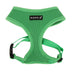 Puppia Soft Dog Harness No Choke Over-The-Head Triple Layered Breathable Mesh Adjustable Chest Belt and Quick-Release Buckle, Green, Medium