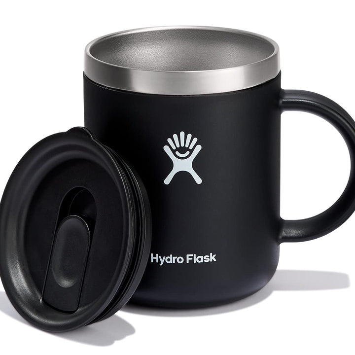 Hydro Flask Stainless Steel Reusable Mug - Vacuum Insulated, BPA-Free, Non-Toxic 12 Oz Black