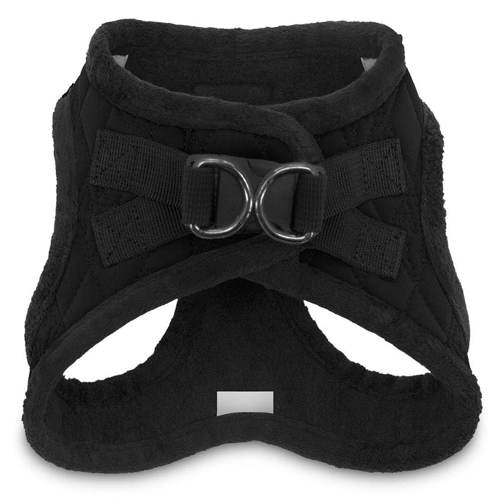 Voyager Step-In Plush Dog Harness – Soft Plush, Step In Vest Harness for Small and Medium Dogs by Best Pet Supplies - Harness (Black Plush), M (Chest: 16 - 18") Harness (Black Plush) M (Chest: 16 - 18")