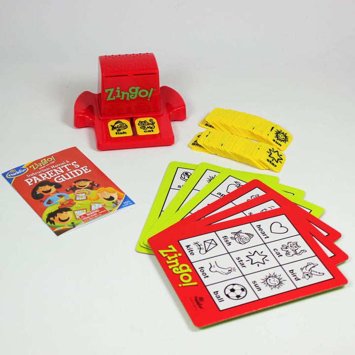 ThinkFun Zingo Bingo Award Winning Preschool Game for Pre/ Early Readers Age 4 and Up - One of the Most Popular Board Games Boys Girls their Parents, Exclusive Version