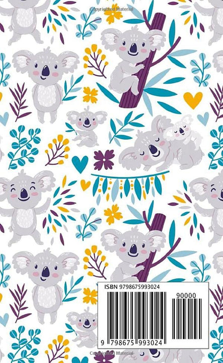 2 Year Pocket Planner 2021-2022: 24-Month Pocket Size Organizer: Two Year Monthly Calendar Agenda. Fluffy Koala Bear Family Pattern.