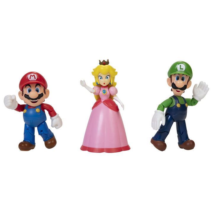 World of Nintendo New 2018 Mushroom Kingdom Diorama Gift Set - 3 Figure Pack Action Figure Pack