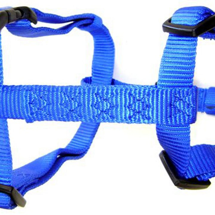 Hamilton 3/8-Inch by 10-Inch to 16-Inch Adjustable Comfort Nylon Dog Harness, Blue