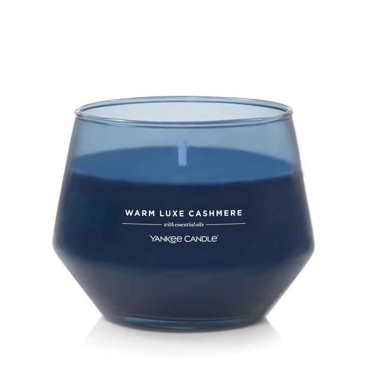 Yankee Candle Studio Medium Candle, Warm Luxe Cashmere, 10 oz: Long-Lasting, Essential-Oil Scented Soy Wax Blend Candle | 40-65 Hours of Burning Time