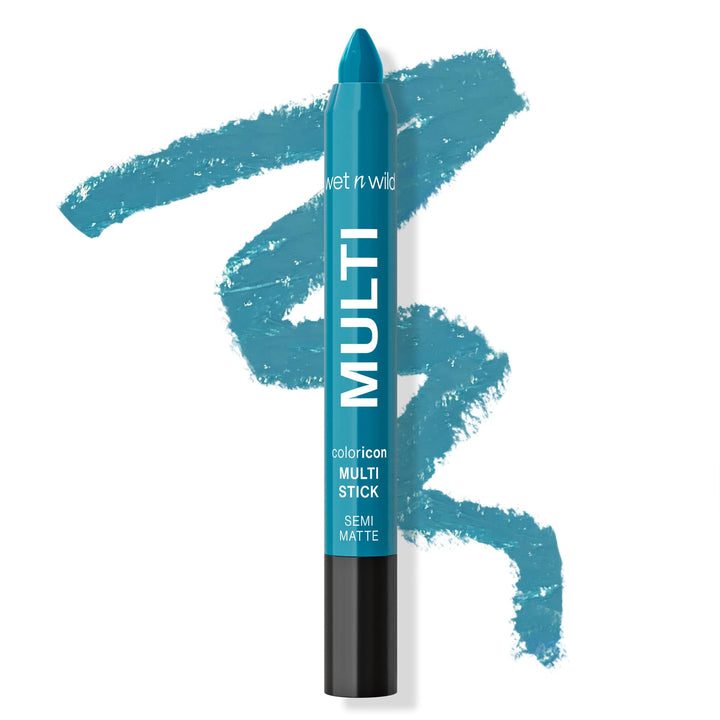 wet n wild Color Icon Cream Eyeliner Eyeshadow Multi-Stick, Moisturizing, Nourishing Velvety Cream-to-Powder Buildable & Blendable Formula, Cruelty-Free & Vegan - Not So Calm Waters