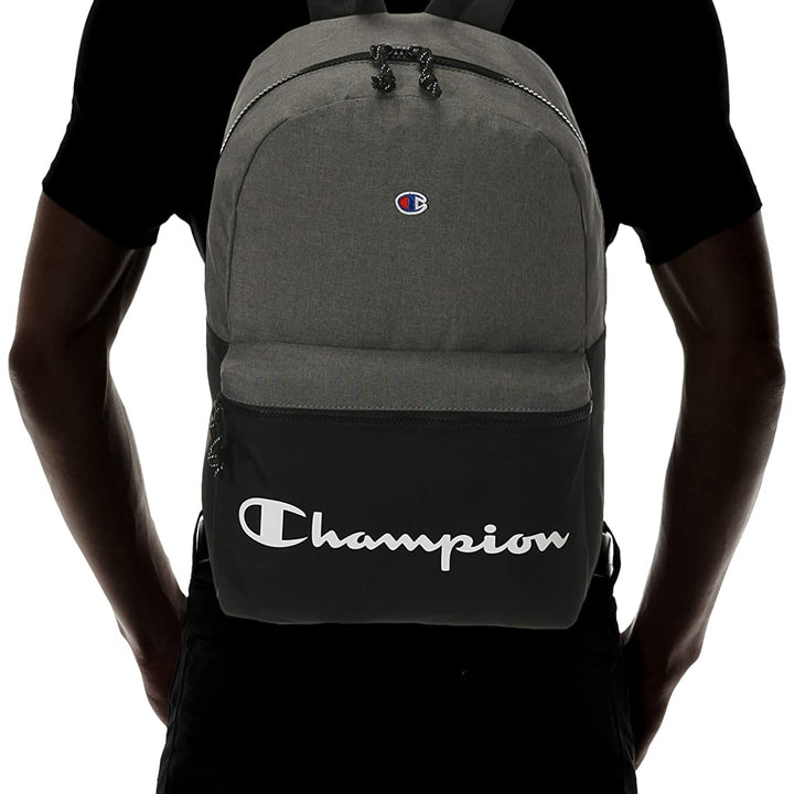 Champion Unisex Adult Manuscript Backpacks, Heather Grey, One Size US