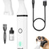 oneisall Dog Clippers with Double Blades,Cordless Small Pet Hair Grooming Trimmer,Low Noise for Trimming Dog's Hair Around Paws, Eyes, Ears, Face, Rump (White) White