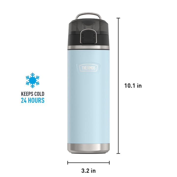 ICON SERIES BY THERMOS Stainless Steel Water Bottle with Spout 24 Ounce, Glacier