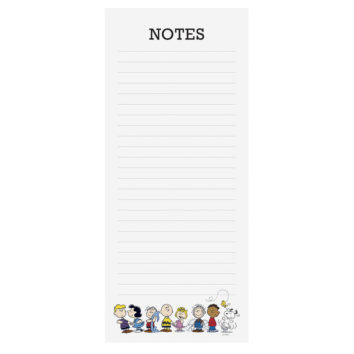 Graphique Peanuts Crew Magnetic Notepad | 100 Tear-Away Sheets | Grocery, Shopping, To-Do List | Magnetic Writing Pad for Fridge, Kitchen, Office | Lined Paper | Great Gift | 4” x 9.25”