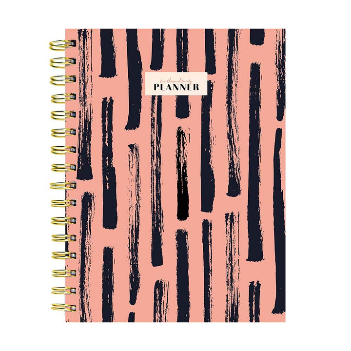 2020 Blush Strokes Medium Weekly Monthly Planner