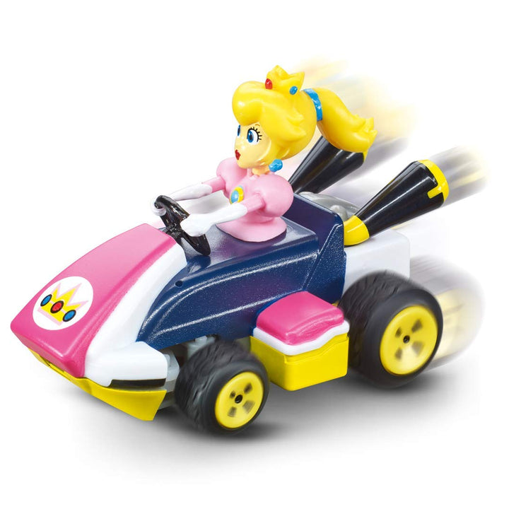 Carrera RC Nintendo Mario Kart 2.4 GHz Mini Collectible Radio Remote Control Toy Car Vehicle - Peach