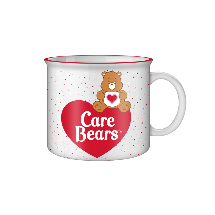 Silver Buffalo Care Bears Heart Bear Logo Ceramic Camper Mug, 20 Ounces