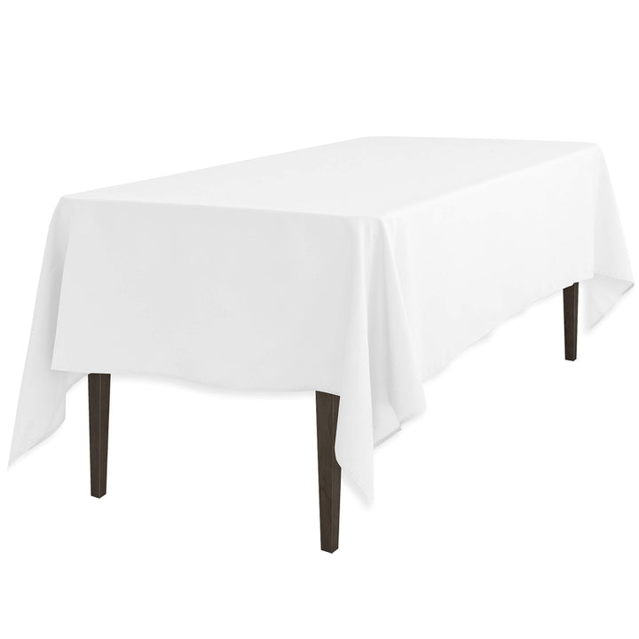 LinenTablecloth 60 x 102-Inch Rectangular Polyester Tablecloth White 60" x 102"