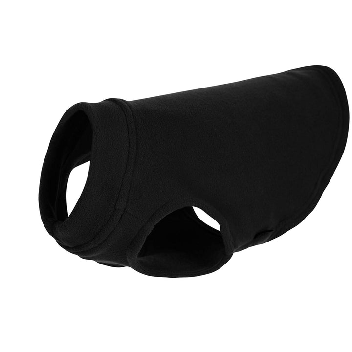 Gooby Stretch Fleece Vest Dog Sweater - Black, Small - Warm Pullover Fleece Dog Jacket - Winter Dog Clothes for Small Dogs Boy or Girl - Dog Sweaters for Small Dogs to Dog Sweaters for Large Dogs Small Length (9")