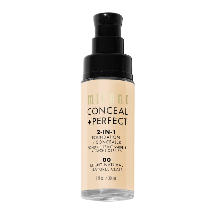 Milani Conceal + Perfect Liquid Foundation - Light Natural, 1 Fl. Oz.