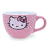 Silver Buffalo Sanrio's Hello Kitty Face and Polka Dots Ceramic Soup Mug, 24-Ounces