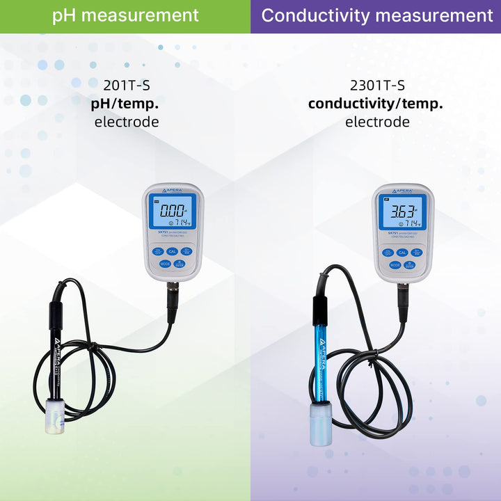 Apera Instruments SX751 pH/ORP/DO/Conductivity/TDS/Salinity/Resistivity/Portable Handheld Multiparameter Meter Kit, Silver pH/Conductivity/DO/ORP