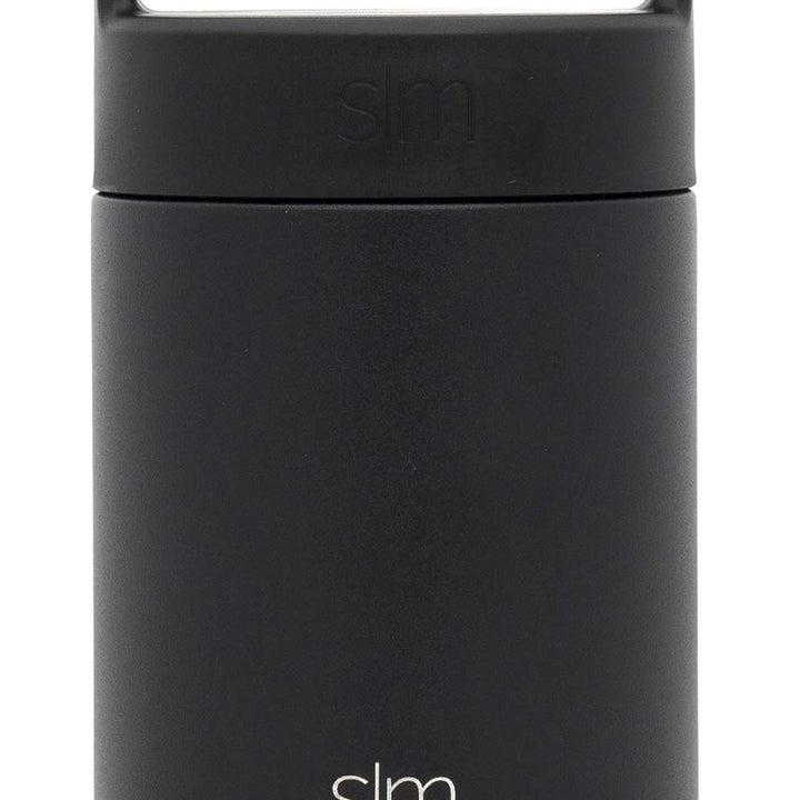 Simple Modern Food Jar Thermos for Hot Food | Reusable Stainless Steel Vacuum Insulated Leak Proof Lunch Storage for Smoothie Bowl, Soup, Oatmeal | Provision Collection | 12oz | Midnight Black - Midnight Black