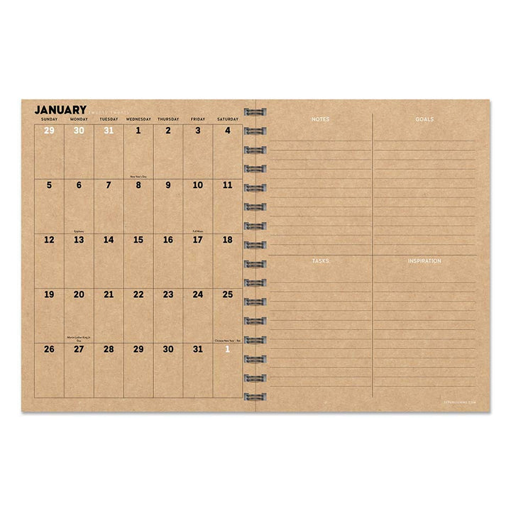 2020 Classic Grey Medium Weekly Monthly Planner