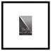 Americanflat 14x14 Picture Frame in Black - Use as 4x6 Picture Frame with Mat or 14x14 Frame Without Mat - Thin Border Photo Frame with Plexiglass Cover - Square Picture Frame for Wall Display 14x14 - (4x6 With Mat) 1 Pack