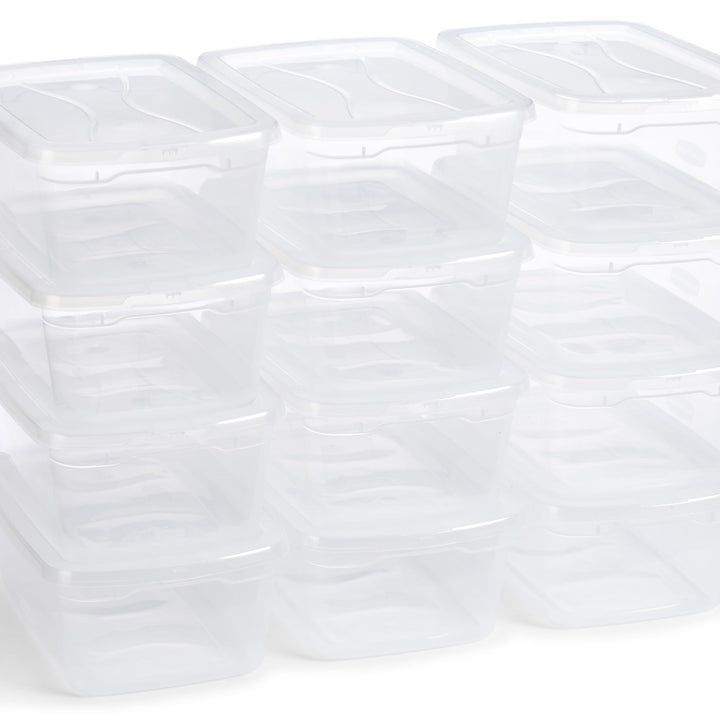 Rubbermaid Cleverstore Under the Bed 70 Qt Wheeled 2-Pack, Clear Storage Bins with Latching Lids, Stackable, BPA-Free, Made in USA Under the Bed - 2 Pack