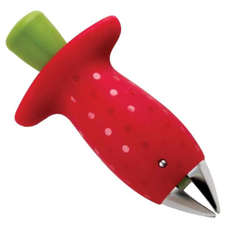 Chef'n StemGem Strawberry Huller, 3.5", Red/Green 3.5"