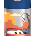 THERMOS FUNTAINER Water Bottle with Straw - 12 Ounce, Cars - Kids Stainless Steel Vacuum Insulated Water Bottle with Lid Licensed Characters