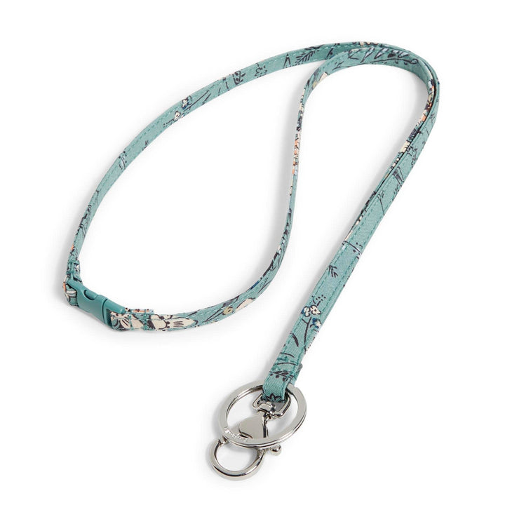 Vera Bradley Women's Cotton Breakaway Lanyard One Size Sunlit Garden Sage - Recycled Cotton