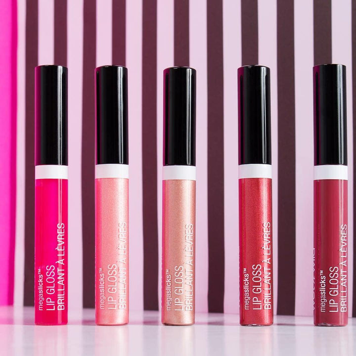 wet n wild MegaSlicks Lip Gloss, Ultra-Glossy, Vitamin-E Enriched, Ultra-Gloss High Shine Moisturizing, Cruelty-Free & Vegan - Cotton Candy