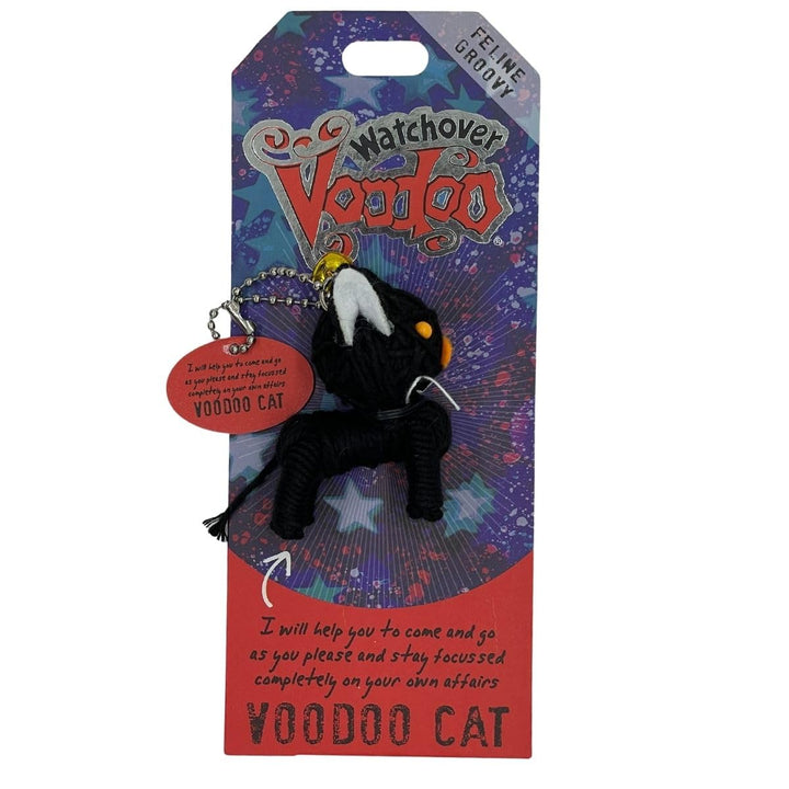 Watchover Voodoo 3-Inch Voodoo Cat Keychain - Handcrafted Gift to Bring Good Luck and Positivity Everywhere You Go