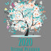 2020 Vision Planner: Teal & Gray Flowers Themed Vision Board & Goal Setting Organizer Track Your Dreams Weekly Monthly Calendar