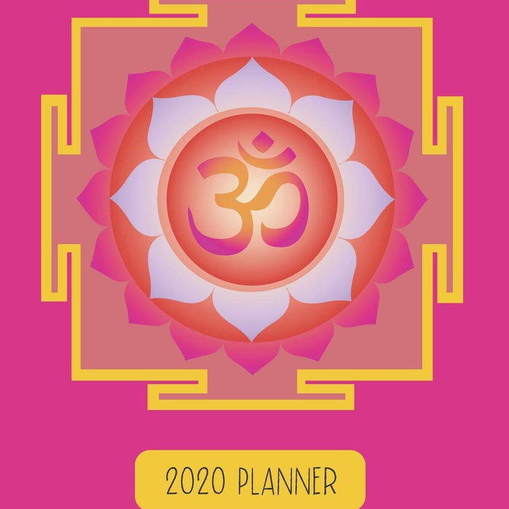 2020 Planner: Yearly Planner - Weekly & Monthly Planner Schedule Agenda with Password Tracker, Budget Tracker, Monthly Snapshot, Priorities, Goals - 8.5" x 11" - Yoga Mandela Om Symbol