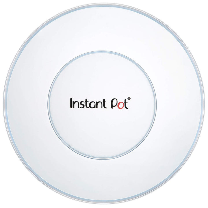 Instant Pot Silicone Lid, 8-In, 3-Qt Pot Lid, Reusable Silicone Lid for Bowl and Food Cover, Microwave Cover for Food, Transparent White 3 Quart