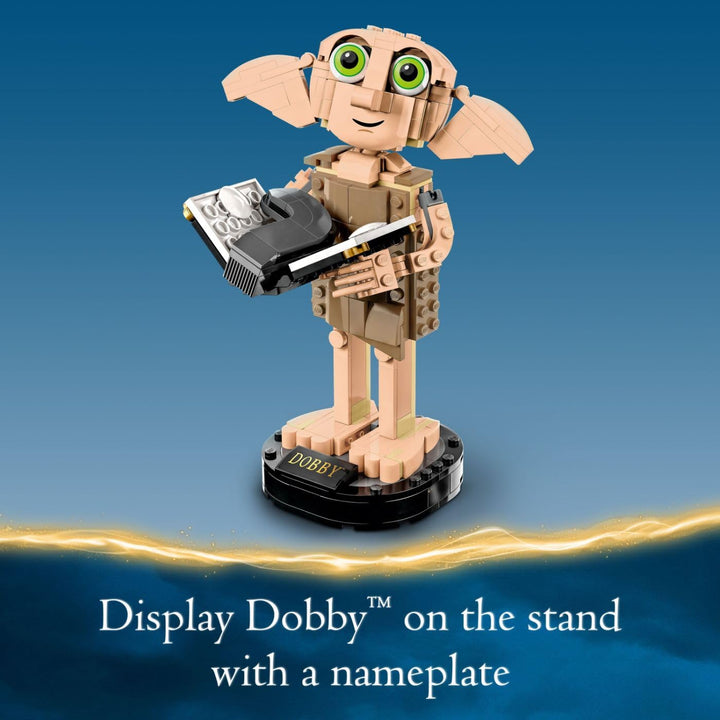 LEGO Harry Potter Dobby The House-Elf Building Toy Set, Build and Display Model of a Beloved Character from The Harry Potter Franchise, for 8 Year Old Boys' and Girls' Birthday, 76421 Tan