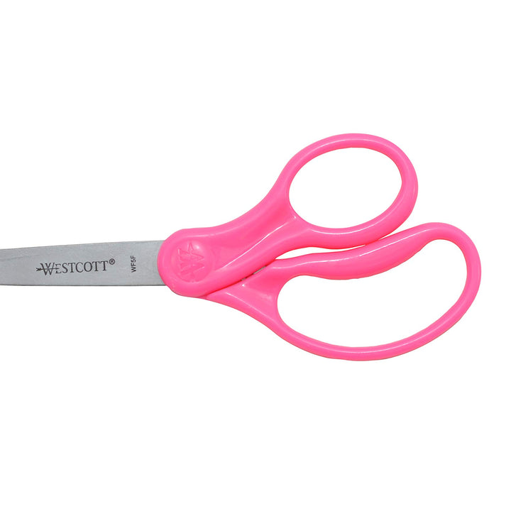 Westcott 13140 Right- and Left-Handed Scissors, Kids' Scissors, Ages 4-8, 5-Inch Blunt Tip, Assorted, 12 Pack