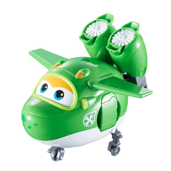 Super Wings - Transforming Mira Toy Airplane Figure | 5" Scale | Fun Toy for 3 4 5 year old Boys and Girls | Preschool Kids Birthday Gift, Green (YW710280)